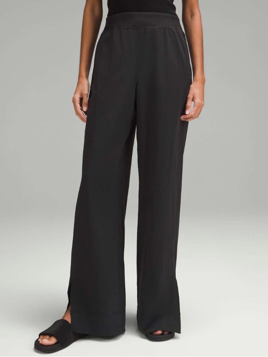 lululemon athletica Pants - Lululemon Stretch Woven Wide Leg High Rise Pants